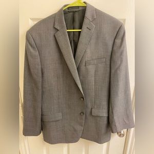 calvin klein suit jacket slim fit 44r mens grey